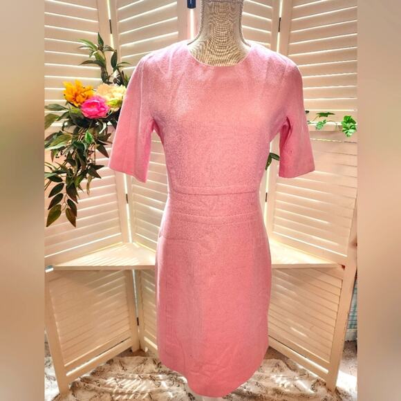 MICHAEL KORS PINK FITTED DRESS SIZE 8 - Picture 1 of 6